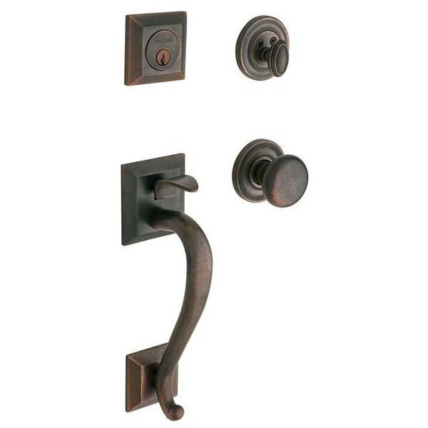 Double Cylinder Handlesets Distressed Oil Rubbed Bronze, BALDWIN ESTATE, Mfr# 85320.402.LDBL